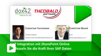 SAP Integration mit SharePoint Online – Entfesseln Sie die Kraft Ihrer SAP Daten