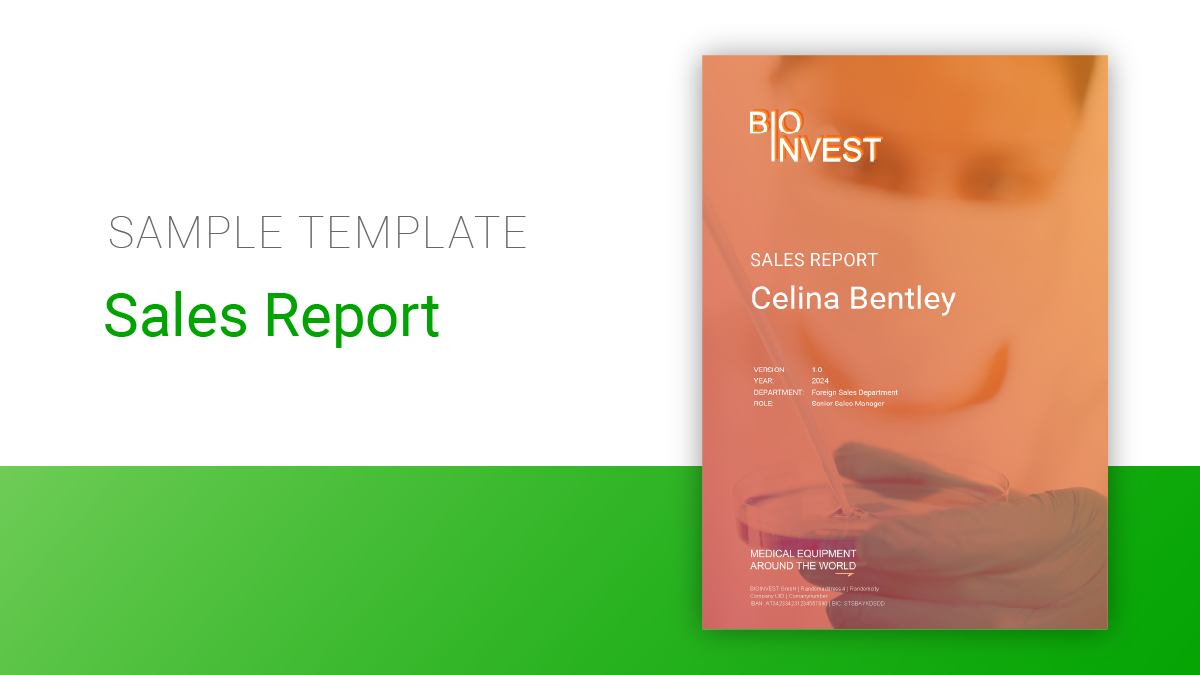 Sales Report Word  |  Level: Advanced