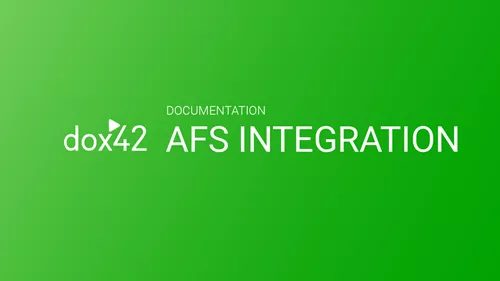 dox42 AFS Integration