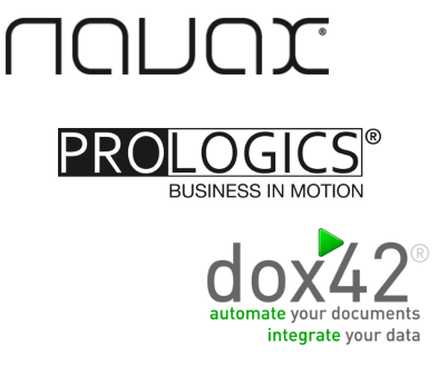 Logos dox42 und Prologics und Navax
