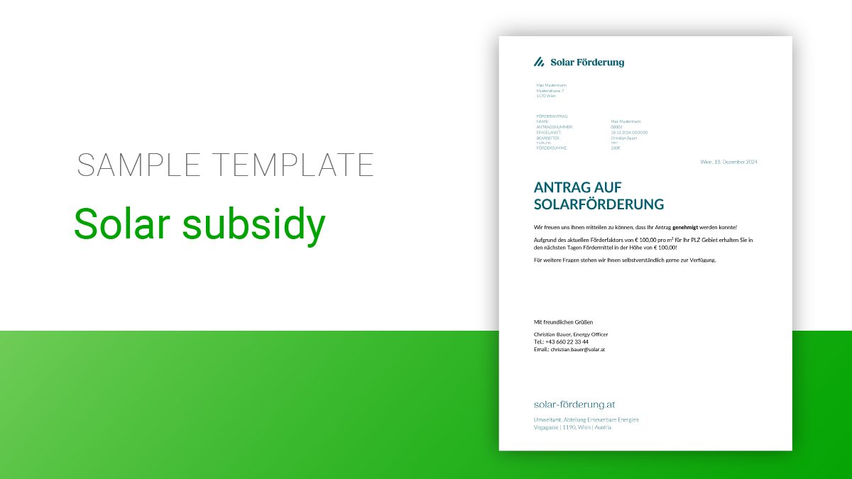 Solar subsidy  |  Level: Advanced