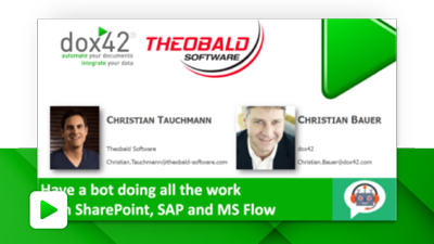Have a Bot doing all the work with SharePoint, SAP and MS Flow