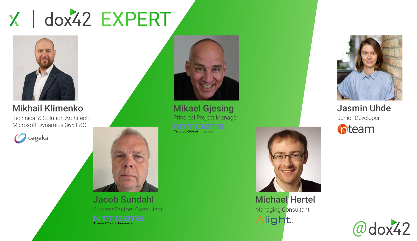 Lernen Sie unsere neuen dox42 Experts kennen