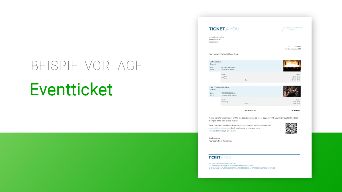 Eventticket  |  Level: Fortgeschritten