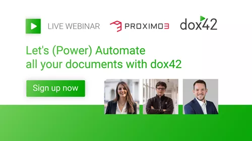 Webinar with Proximo 3 & dox42| 27.04.2023