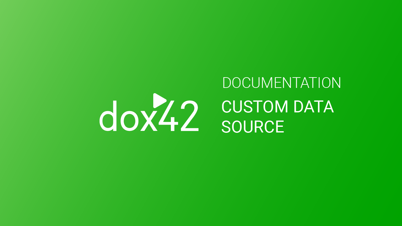 Custom Data Source | How To