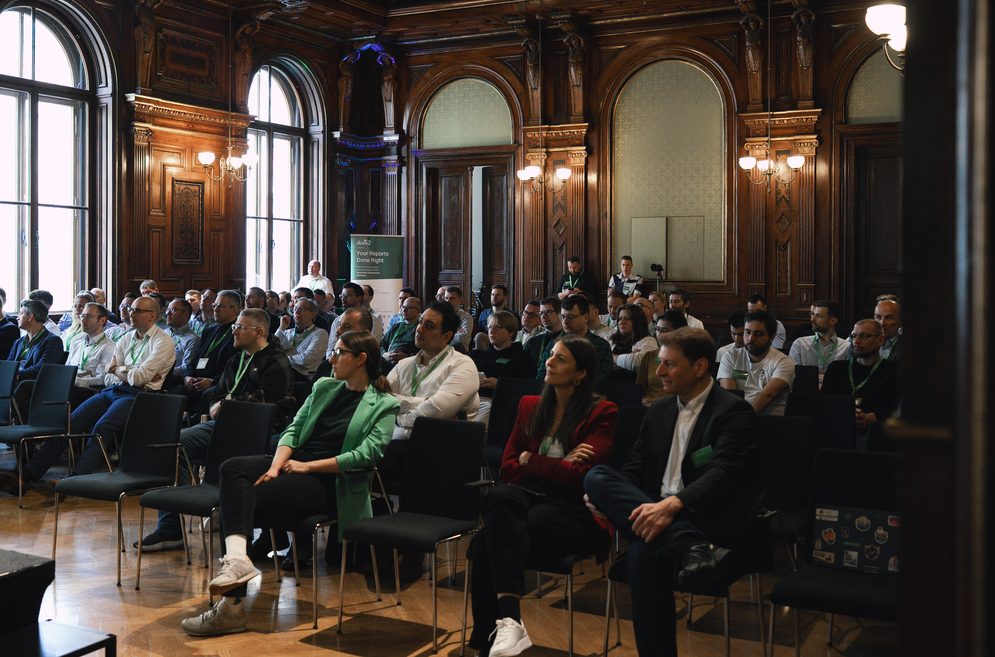 Audience in the main session room