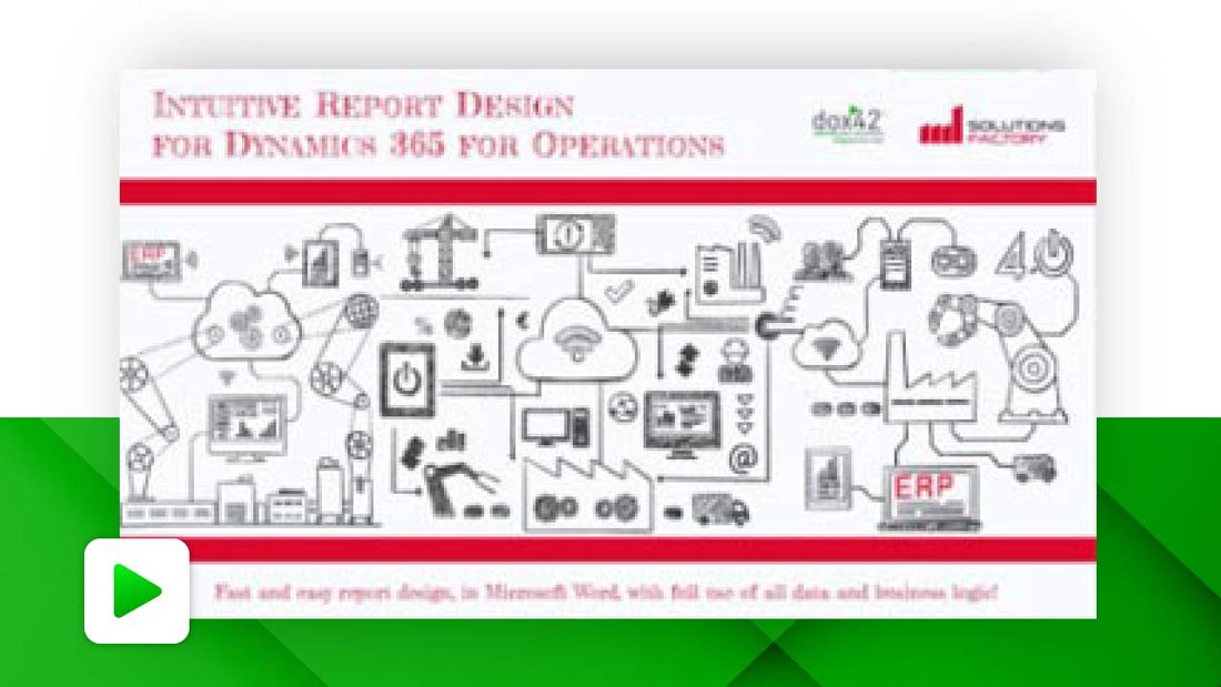 Intuitive Report Design for Dynamics 365 for Operations