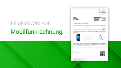 Mobilfunkrechnung  |  Level: Fortgeschritten Mobilfunkrechnung  |  Level: Fortgeschritten