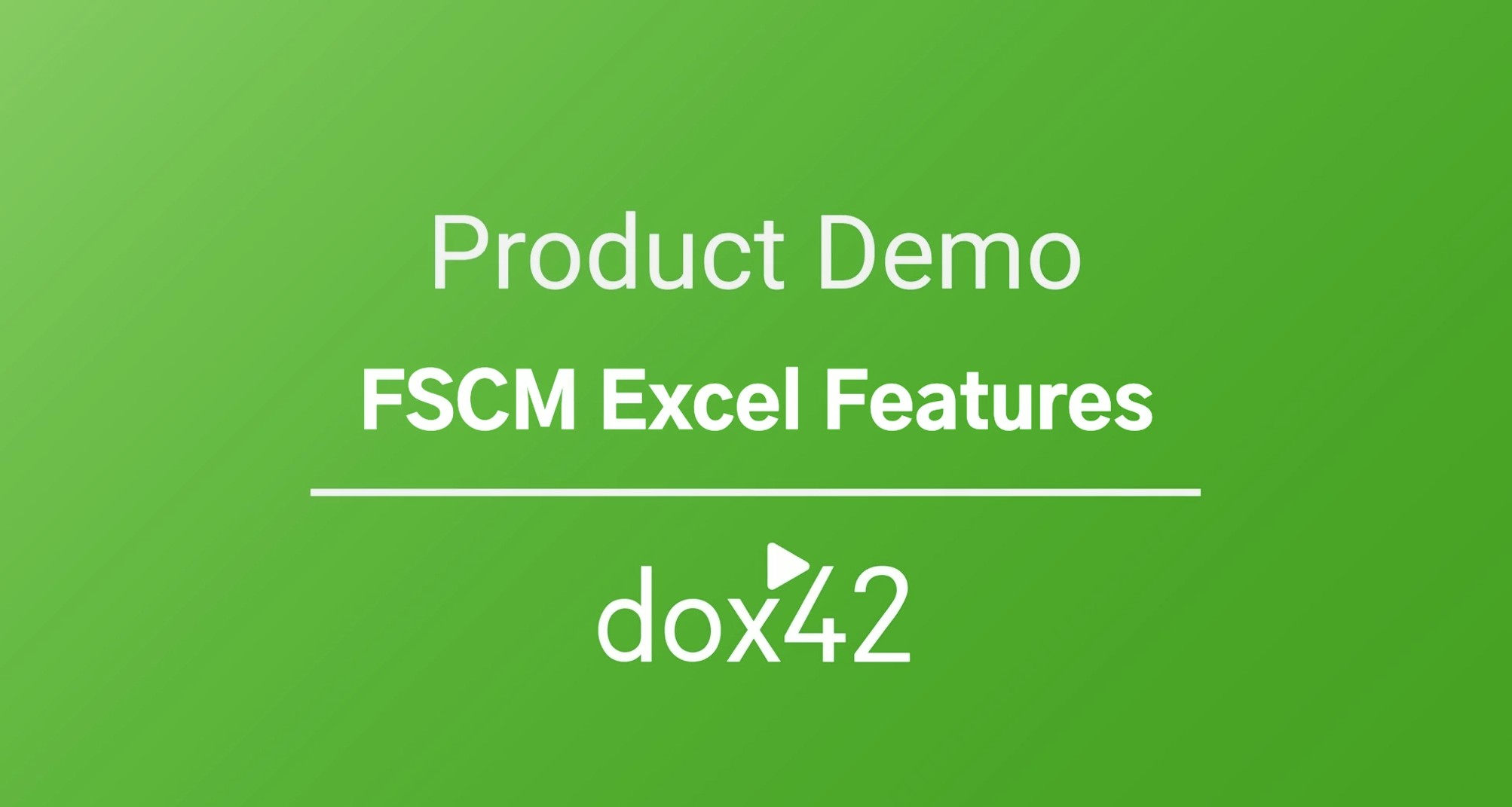Unlock FSCM Document Automation with Excel & dox42