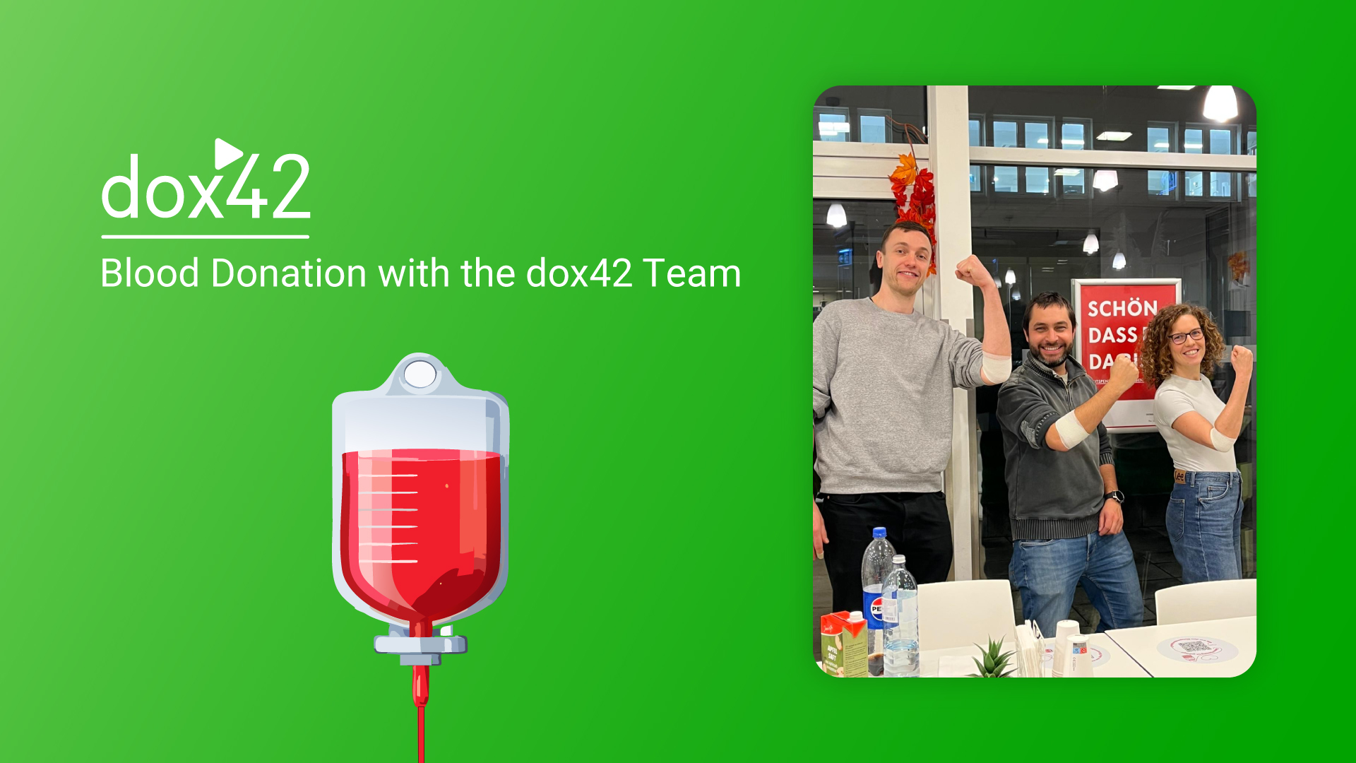 dox42 donates blood