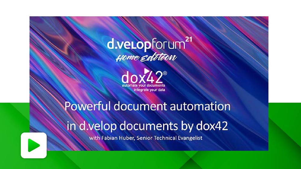 Powerful document automation in d.velop documents by dox42