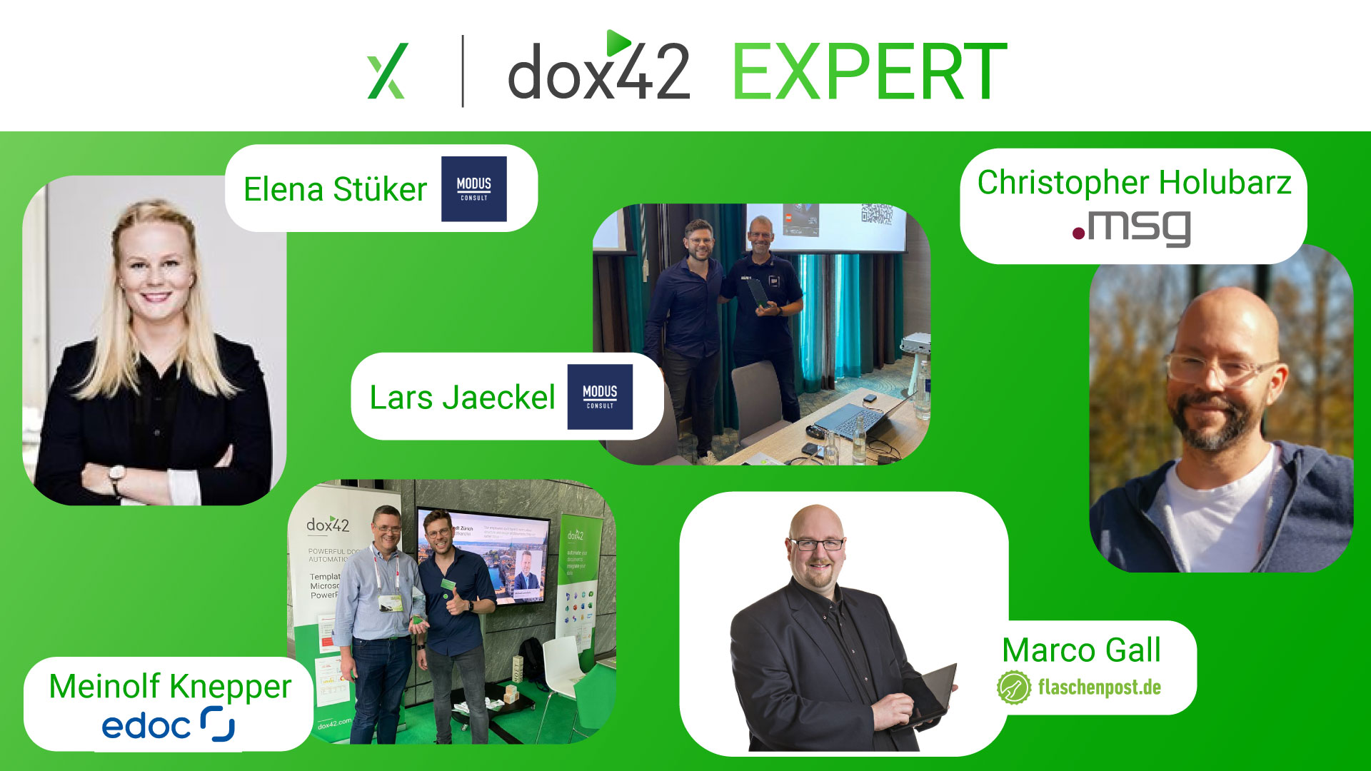 Lernen Sie unsere neuen dox42 Experts kennen
