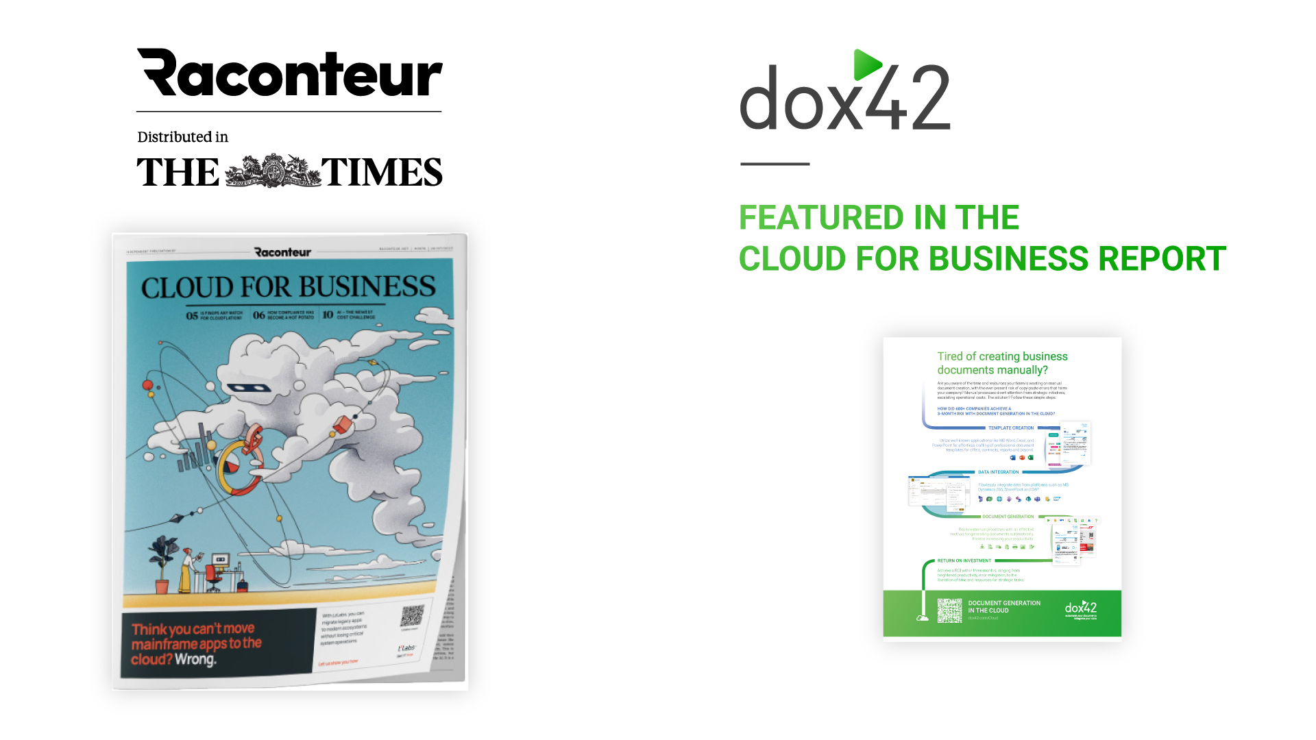 dox42 featured in Times Cloud Report