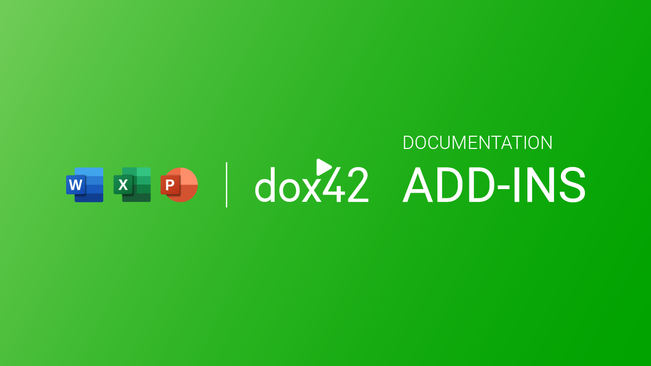 dox42 Enterprise Add-In