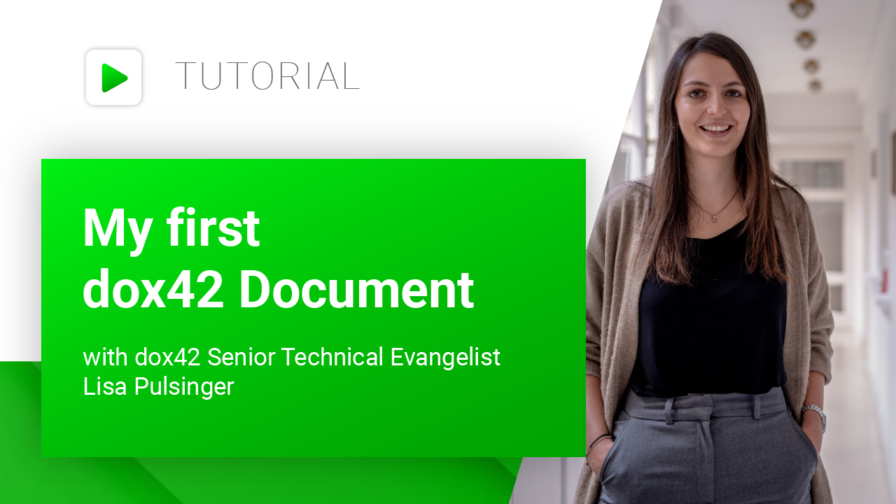 My first document with dox42! Tutorialvideo is online