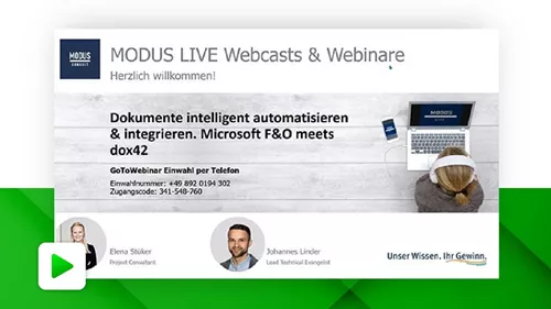 Dokumente intelligent automatisieren & integrieren. Microsoft F&O meets dox42