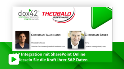SAP Integration mit SharePoint Online – Entfesseln Sie die Kraft Ihrer SAP Daten