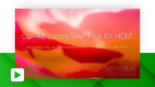 dox42 meets SAP Fiori for HCM - Automatisierung von Personaldokumenten mit dox42 und SAP HCM