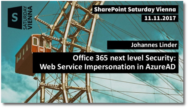 Office 365 next level Security: Web Service Impersonation in AzureAD