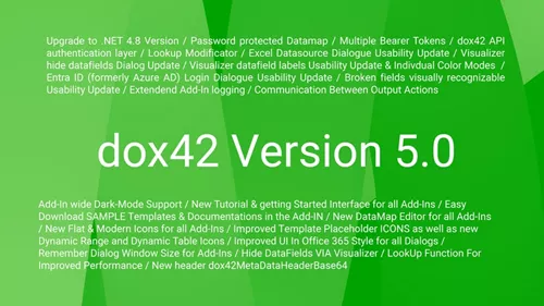 Now available: dox42 5.0 BETA Now available: dox42 5.0 BETA