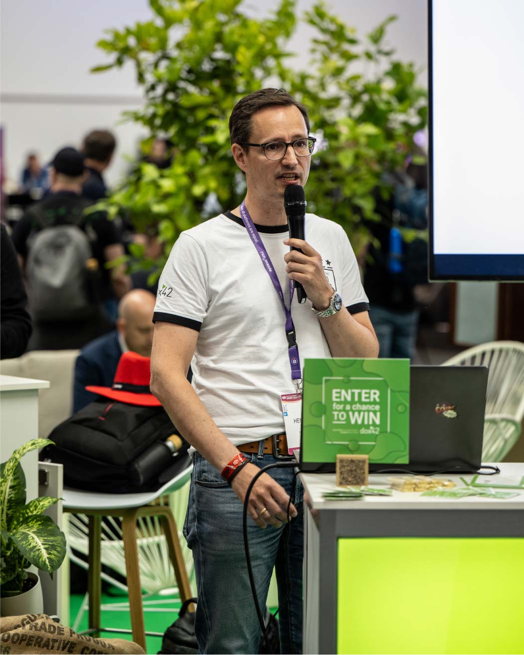 Stand Session von Henning beim European Collaboration Summit