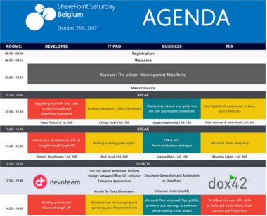 Nicht verpassen: dox42 Session am SharePoint Saturday Belgium, diesen Samstag in Brüssel!