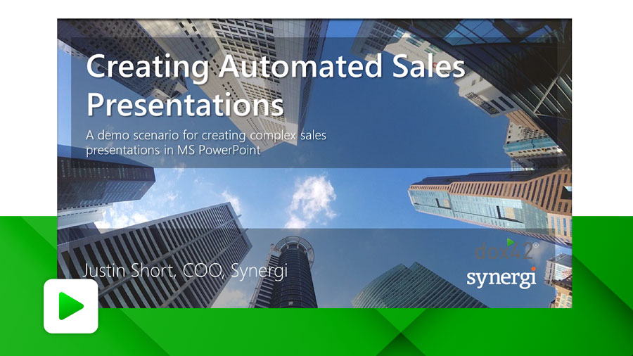 Creating Automated Sales Presentations by Justin Short, Synergi