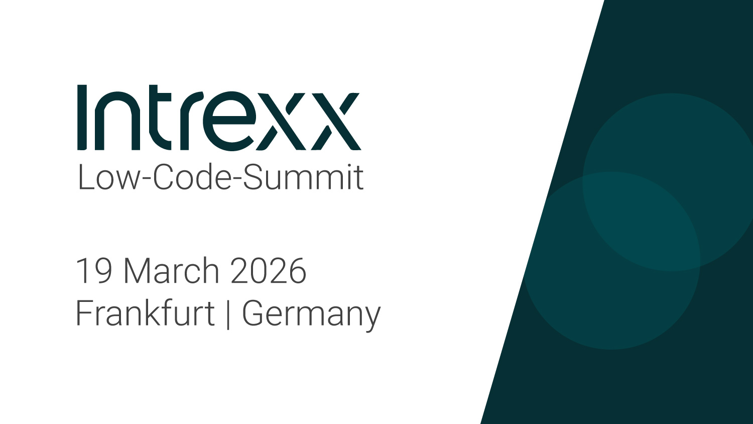 Intrexx Low Code Summit 2026