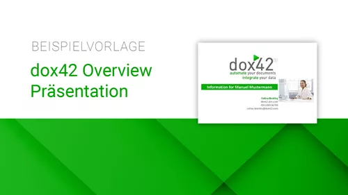 dox42 Overview Präsentation  |  Level: Einsteiger