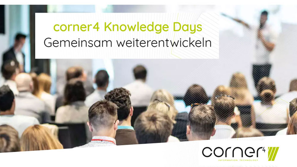 In German: corner4 Knowledge Days 2023 | May 11-12, 2023