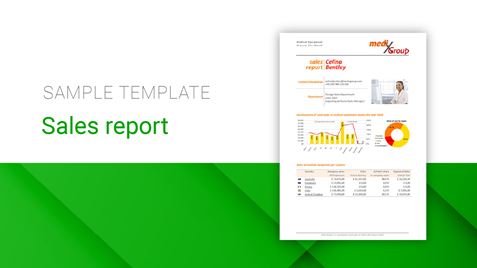 Sales Report Sample Template