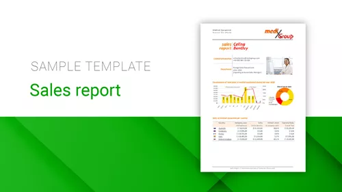 Sales Report| Sample Template