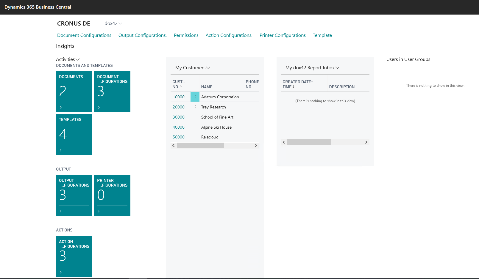  dox42 Document App in Business Central | NAV to configure your templates and Output