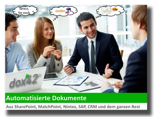 Automatisierte Dokumente aus SharePoint, MatchPoint, SAP, CRM