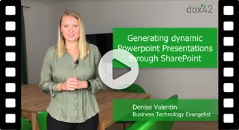dox42 Tips and Tricks: "Generating dynamic PowerPoint Presentations through SharePoint"