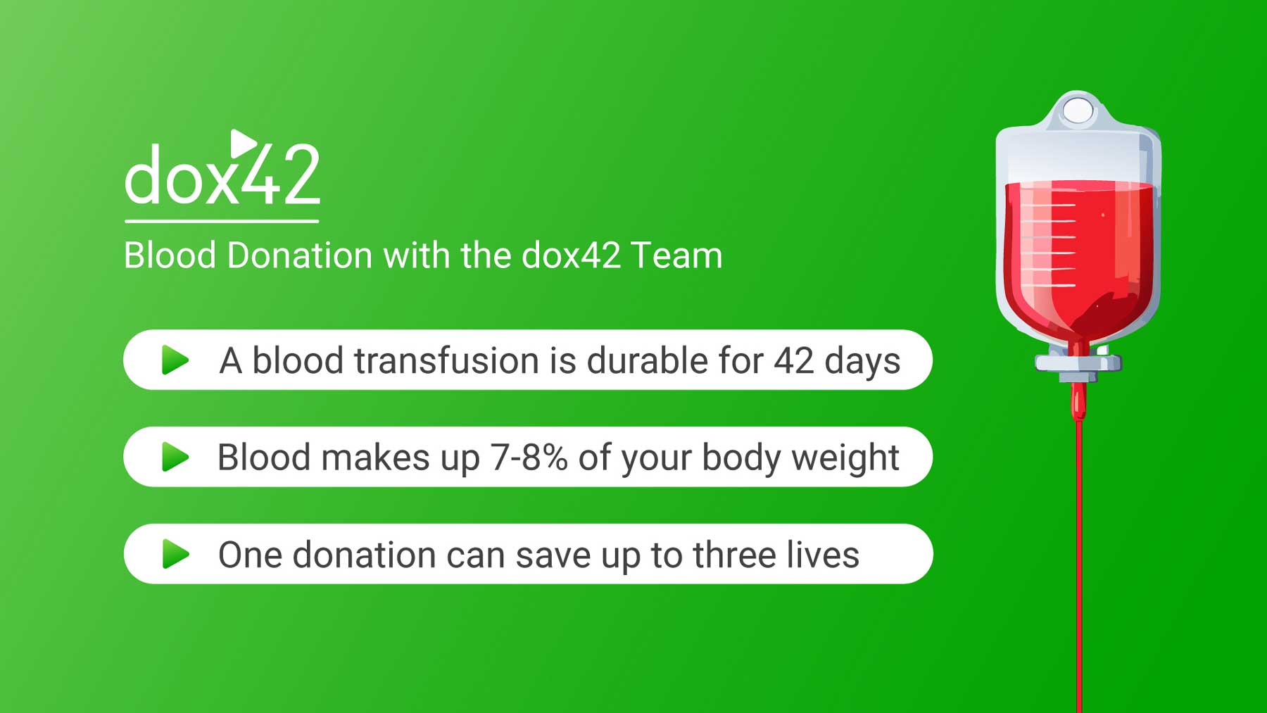 Saving Lives Together: The dox42 Team Donates Blood