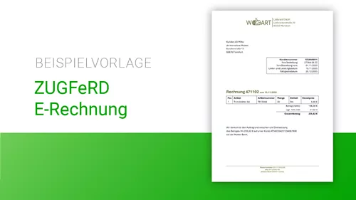 ZUGFeRD E-Rechnung  |  Level: Fortgeschritten ZUGFeRD E-Rechnung  |  Level: Fortgeschritten