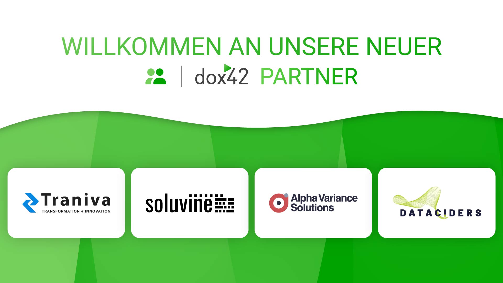 Vier neue Partner erweitern das dox42 Netzwerk
