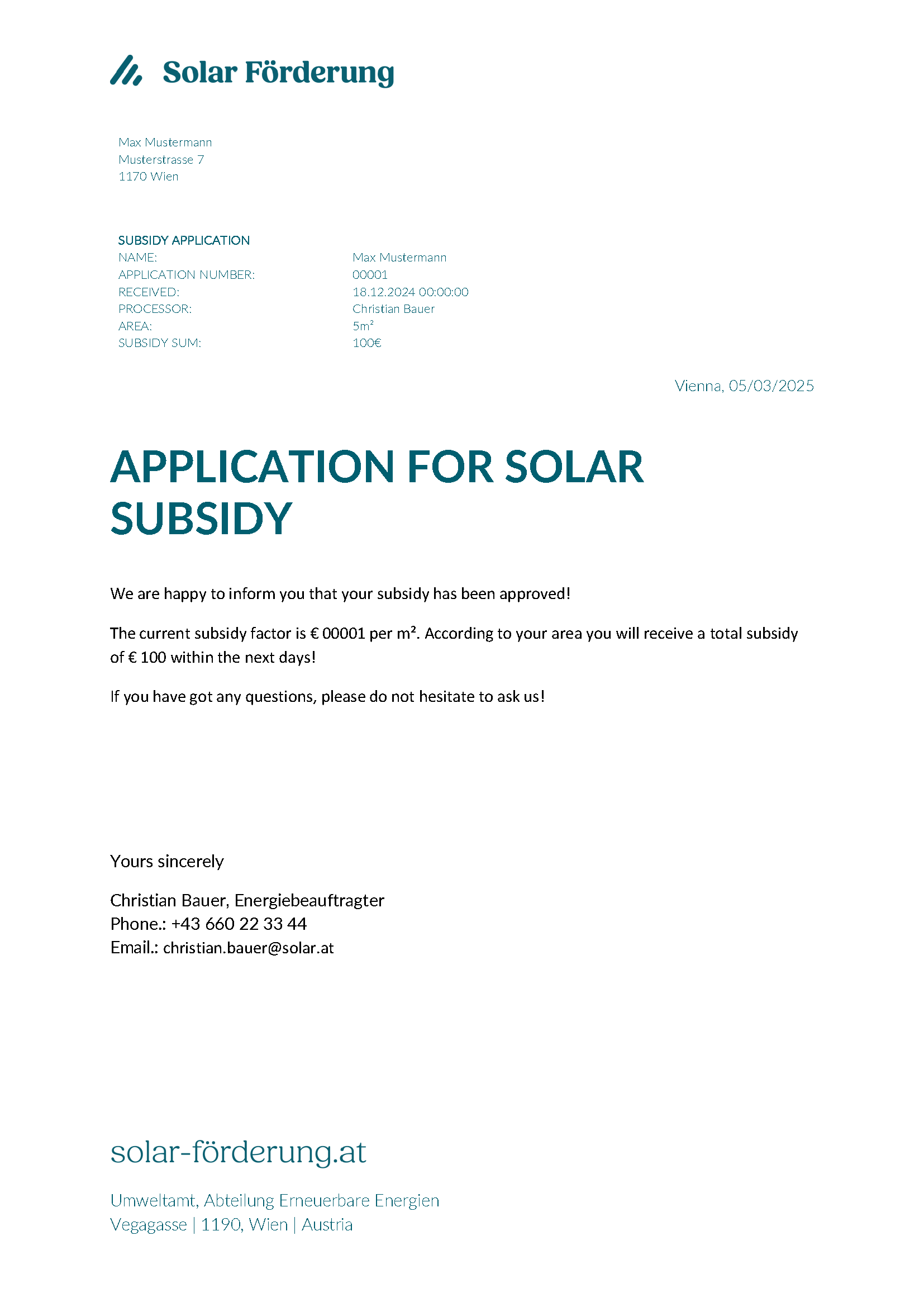 Solar Subsidy