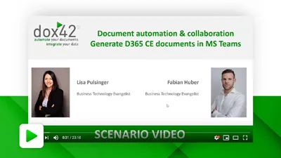 Document automation & collaboration – generate D365 CE documents in MS Teams Document automation & collaboration – generate D365 CE documents in MS Teams