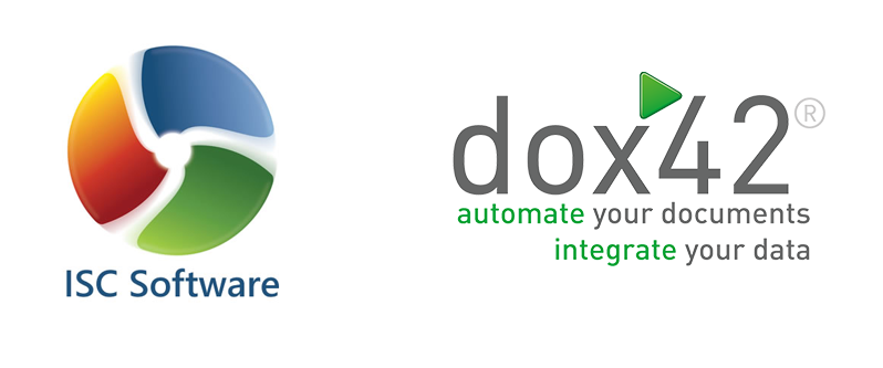 ISC Software und dox42 Logos