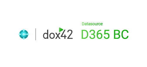 dox42 D365 BC Datasource