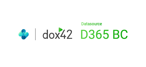 dox42 D365 BC Datasource