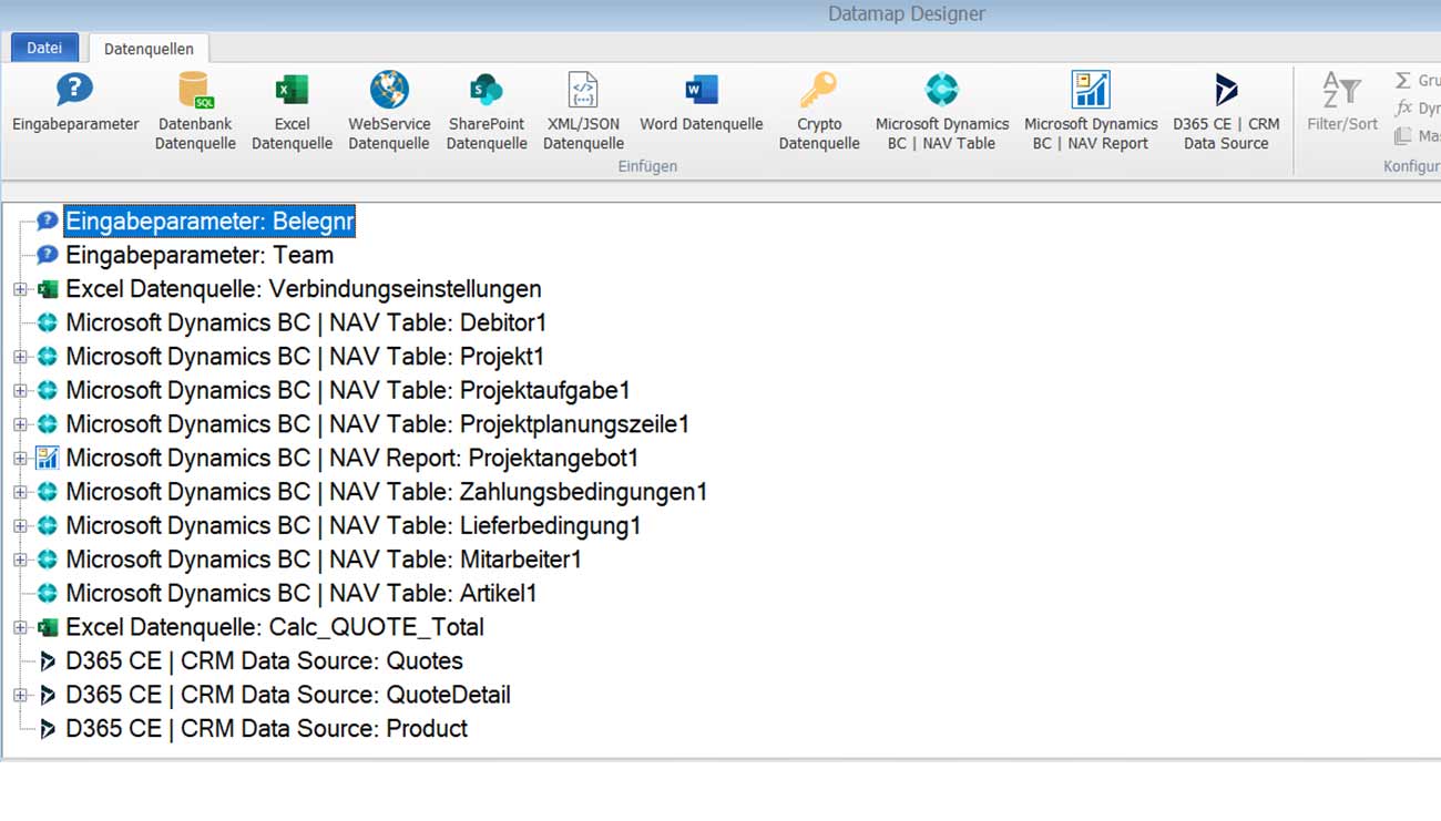 Dynamics 365 Business Central Table und Report Daten integrieren