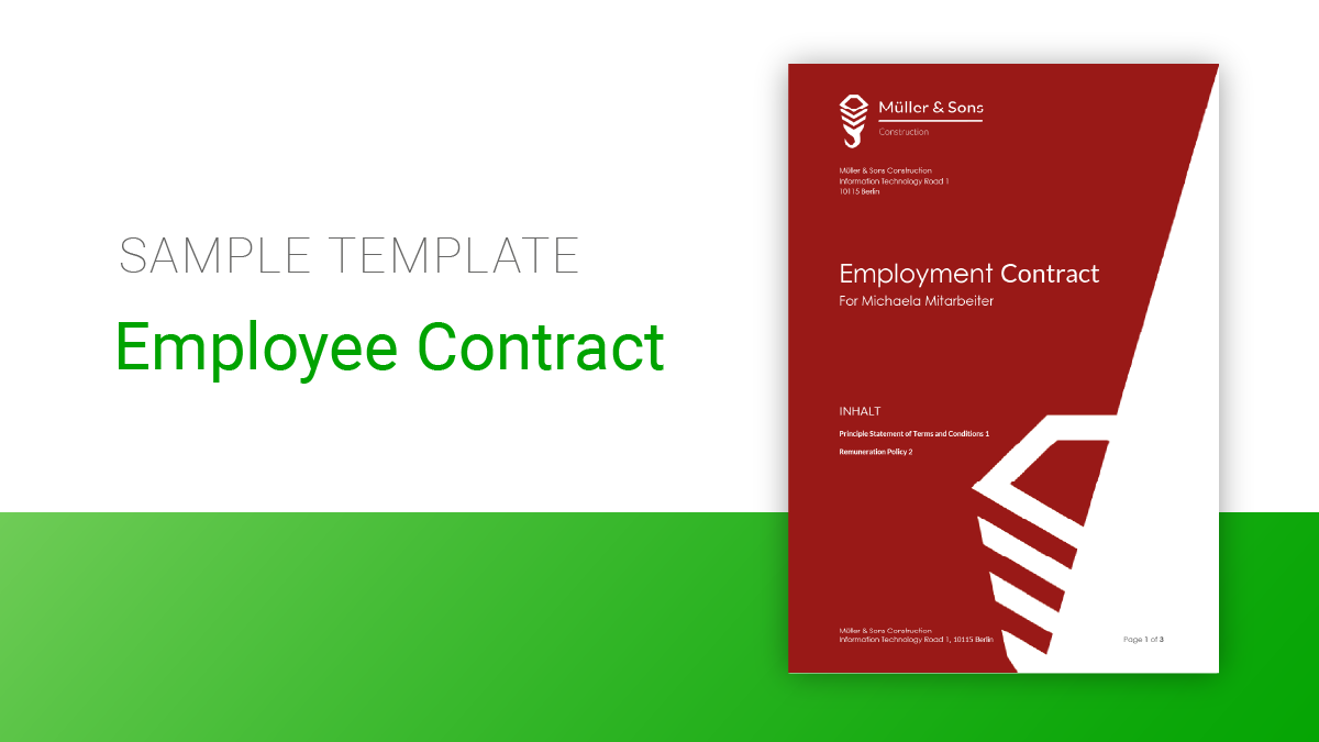 Employee Contract  |  Level: First-time user