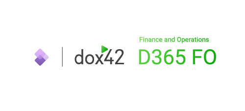 dox42 Dynamics 365 for Finance and Operations