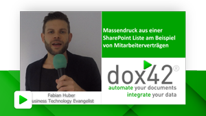 Massendruck aus einer SharePoint Liste