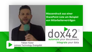 Massendruck aus einer SharePoint Liste Massendruck aus einer SharePoint Liste