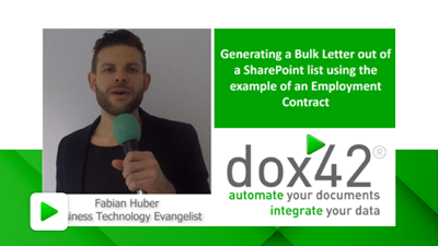 Generating Bulk Letter out of a SharePoint list